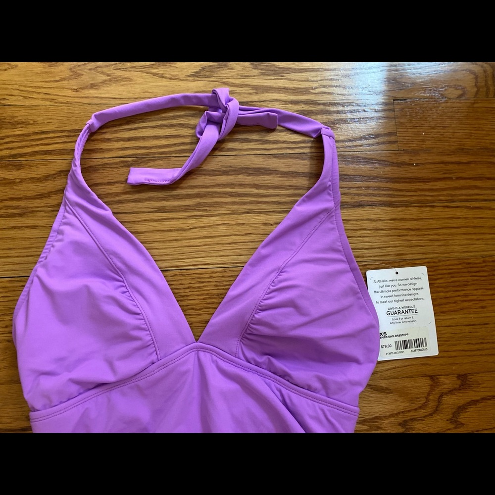 Althleta Shirrendipty Swim Dress - purple Worn Once! - Picture 5 of 9